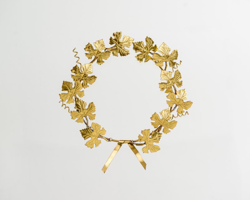 Vine Leaf Wreath Bronze Small