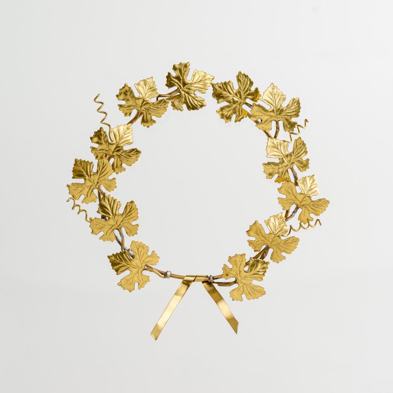 Vine Leaf Wreath Bronze Small