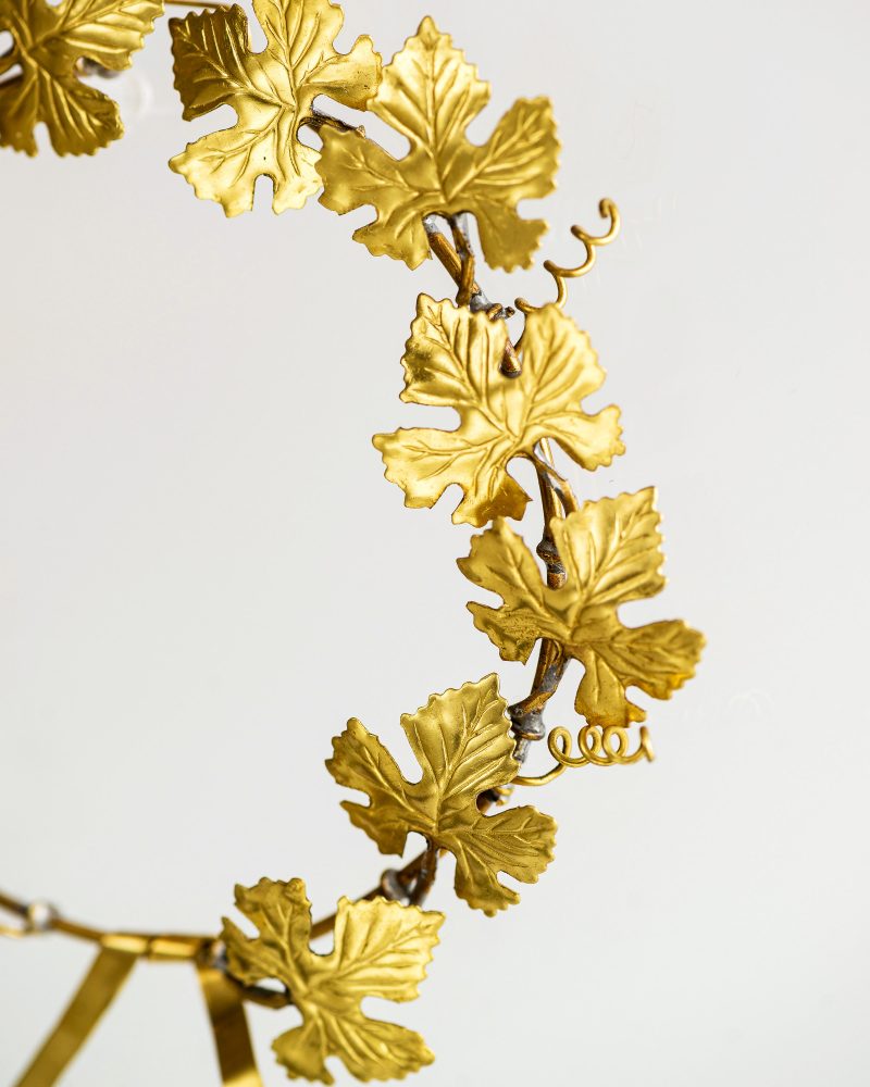 Vine Leaf Wreath Bronze Small