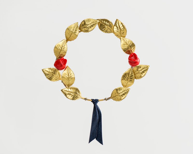 Wreath with Pomegranates and Leaf Bronze Small