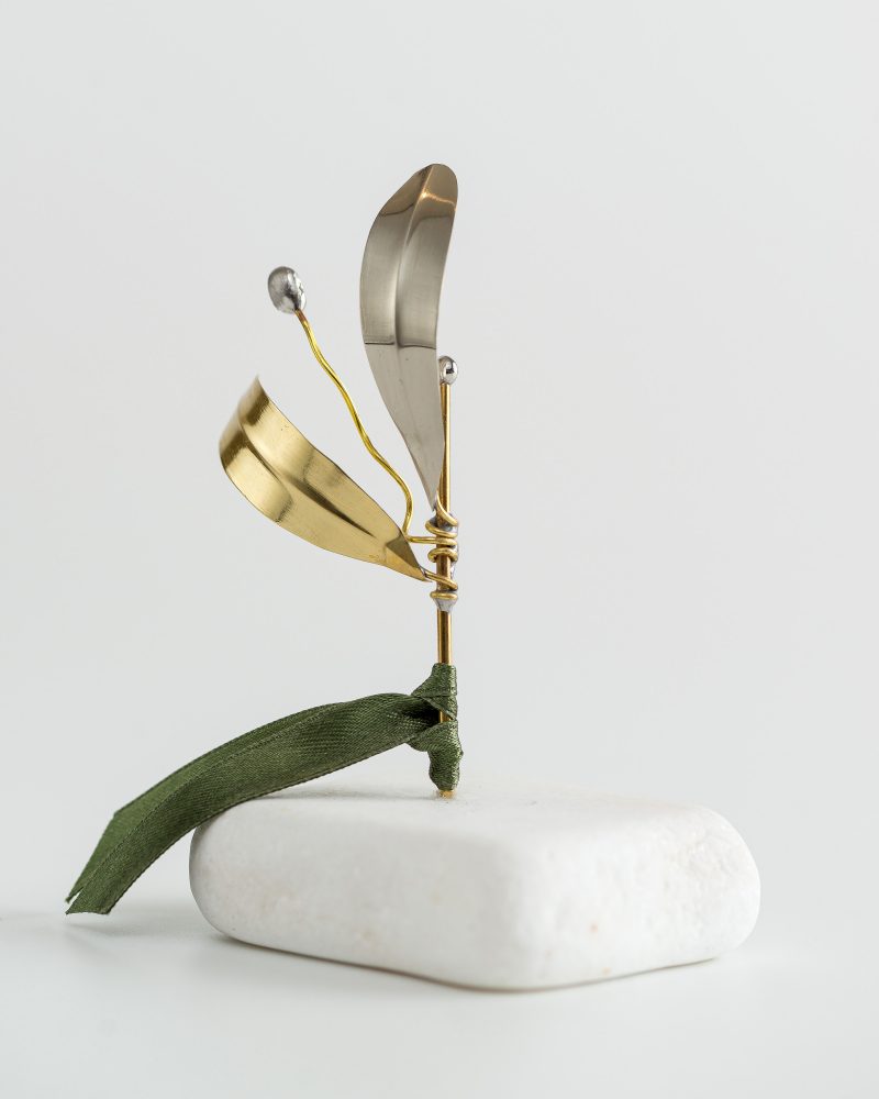 Handmade Olive Branch on Marble