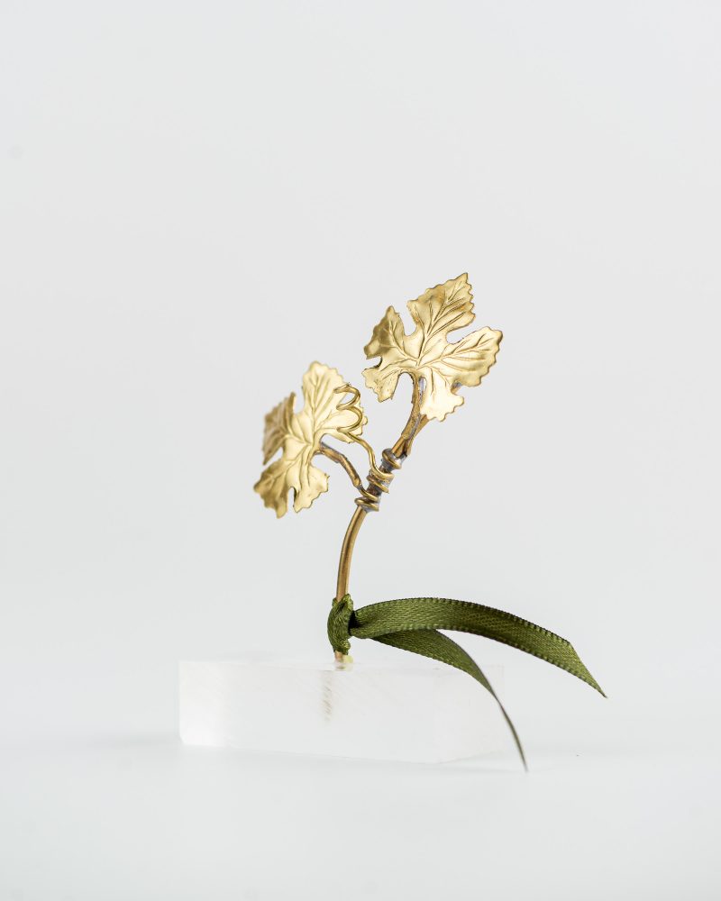 Handmade Vine Leaf Branch on Plexi-Glass