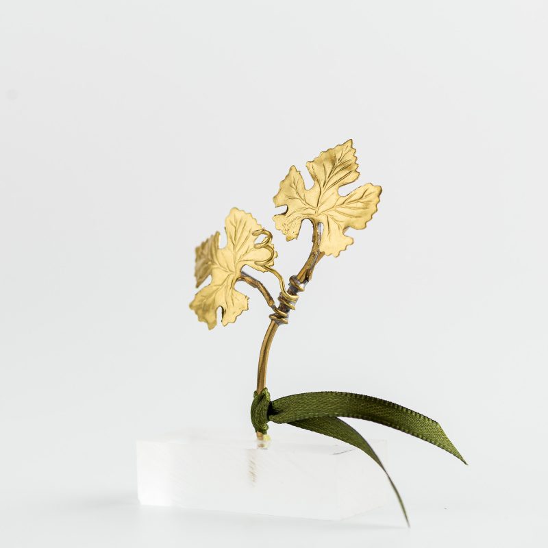 Handmade Vine Leaf Branch on Plexi-Glass